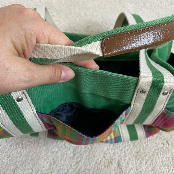 Tommy Hilfiger Plaid Handbag Y2K Preppy Colorful - Picture 9 of 17